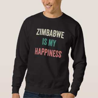Zimbabwe Är Min Lycka Lång Ärmad Tröja