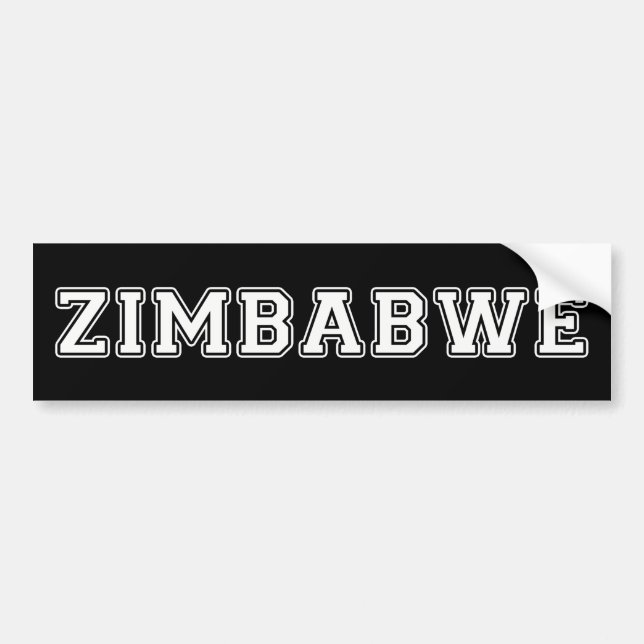 Zimbabwe Bildekal (Framsidan)