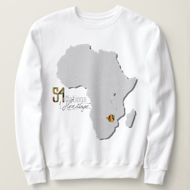 "Zimbabwe" Crewneck tröja (Design framsida)