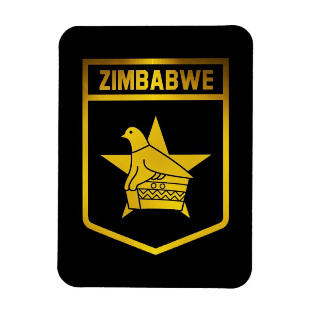 Zimbabwe Emblem Magnet (Vertikal)