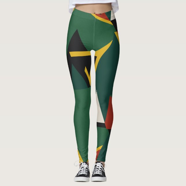 Zimbabwe färg leggings (Framsida)