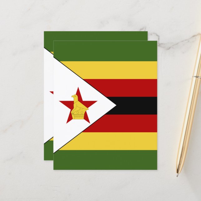Zimbabwe flagga (Fram/Back In Situ)