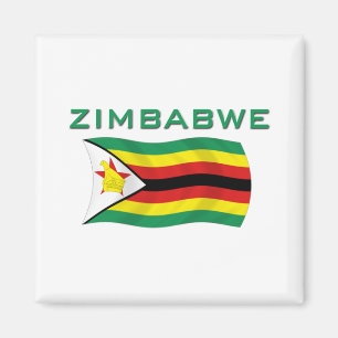 Zimbabwe flagga 2 magnet