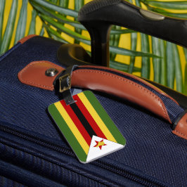 Zimbabwe flagga bagagebricka
