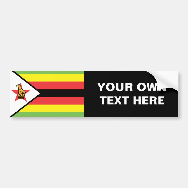 Zimbabwe flagga bildekal (Framsidan)