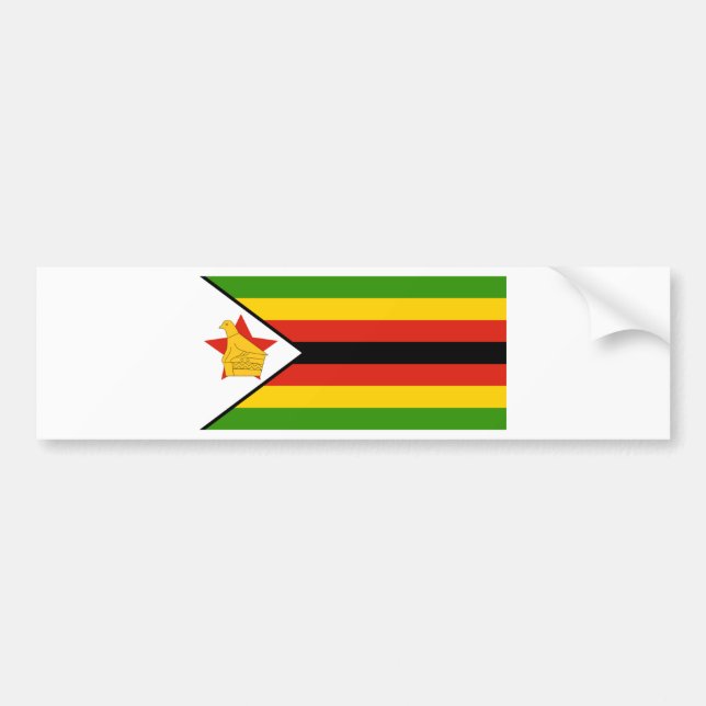 Zimbabwe flagga bildekal (Framsidan)