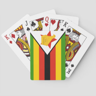 Zimbabwe Flagga Casinokort