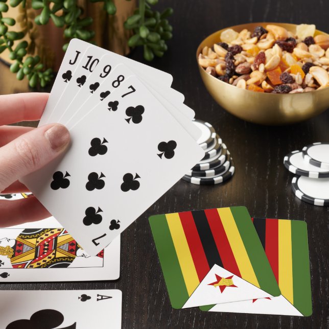 Zimbabwe flagga casinokort (På plats)