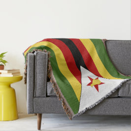 Zimbabwe flagga filt