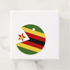 Zimbabwe flagga gåvor etiketter