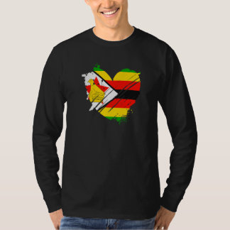 Zimbabwe Flagga Jag älskar Det är i mitt DNA Zimb T Shirt