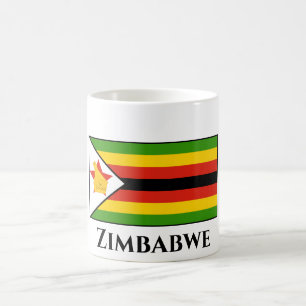 Zimbabwe Flagga Kaffemugg