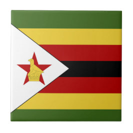 Zimbabwe flagga kakelplatta