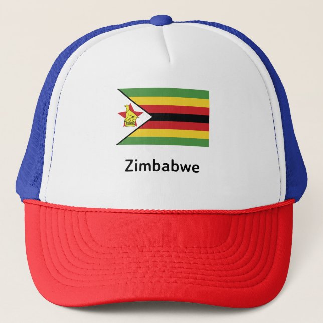 Zimbabwe Flagga Keps (Framsida)