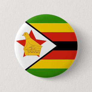 Zimbabwe Flagga Knapp