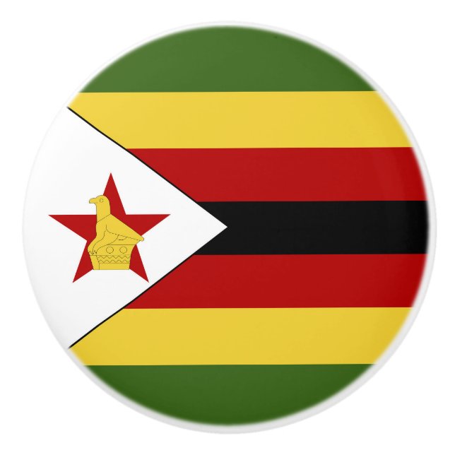 Zimbabwe flagga knopp (Framsidan)