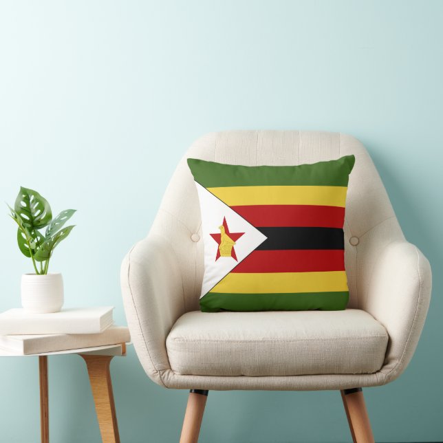 Zimbabwe flagga kudde (Stol)