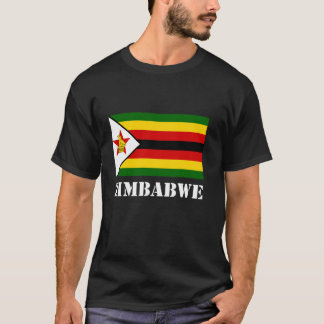 Zimbabwe Flagga Kulturarv Zimbabwisk Rötter Zimbab T Shirt