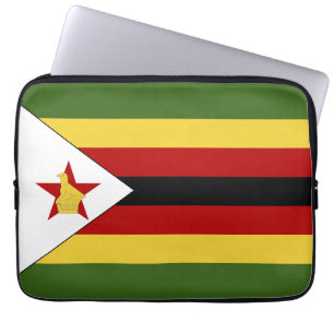 Zimbabwe flagga laptop fodral