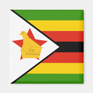 Zimbabwe Flagga Magnet