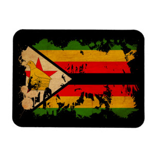 Zimbabwe Flagga Magnet