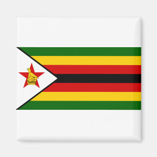 Zimbabwe Flagga Magnet