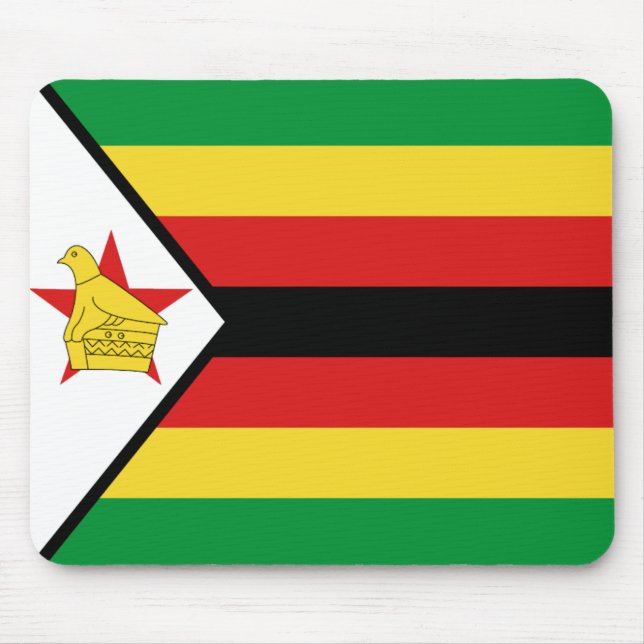 Zimbabwe flagga Mousepad Musmatta (Framsidan)