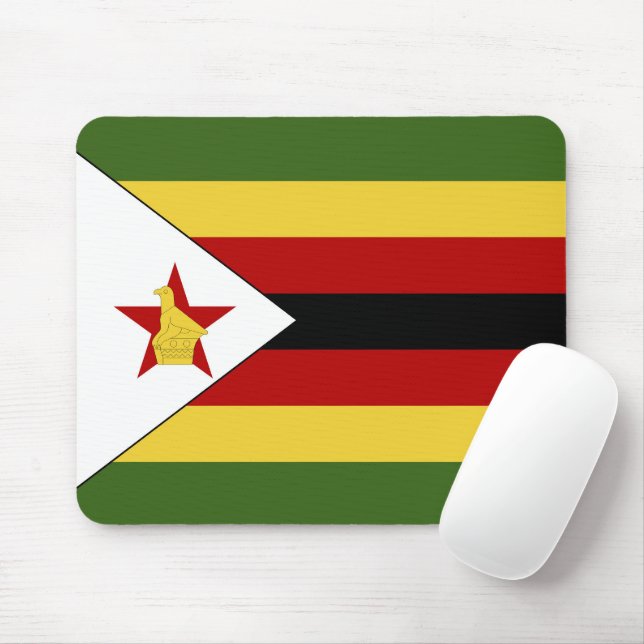 Zimbabwe flagga musmatta (Med mus)