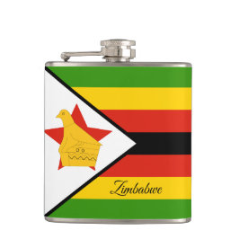 Zimbabwe Flagga och resa Zimbabwe/sportfantast Fickplunta
