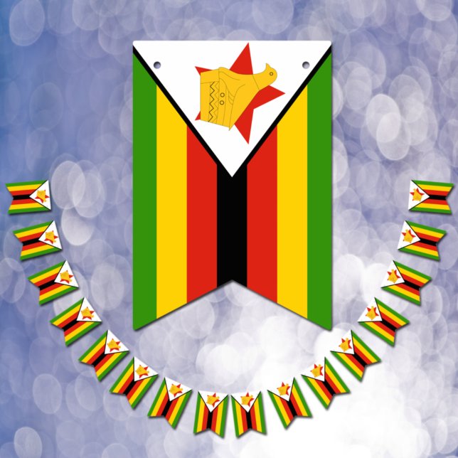 Zimbabwe Flagga & Party Zimbabwe Banners /Bröllop (Skapare uppladdad)