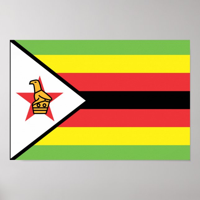 Zimbabwe Flagga Poster (Framsidan)