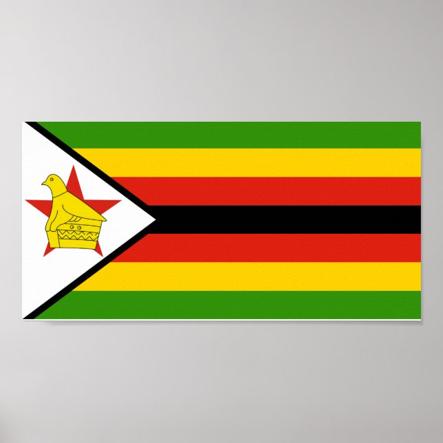 Zimbabwe Flagga Poster (Framsidan)