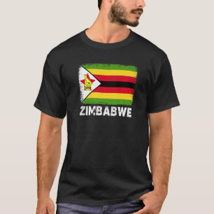 Zimbabwe Flagga Support Zimbabwe People Women Mana T Shirt