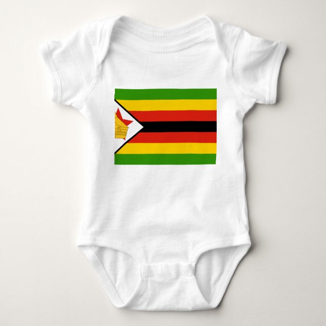 Zimbabwe Flagga T-shirt (Framsida)