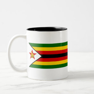 Zimbabwe Flagga Två-Tonad Mugg