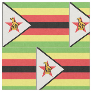 Zimbabwe flagga tyg