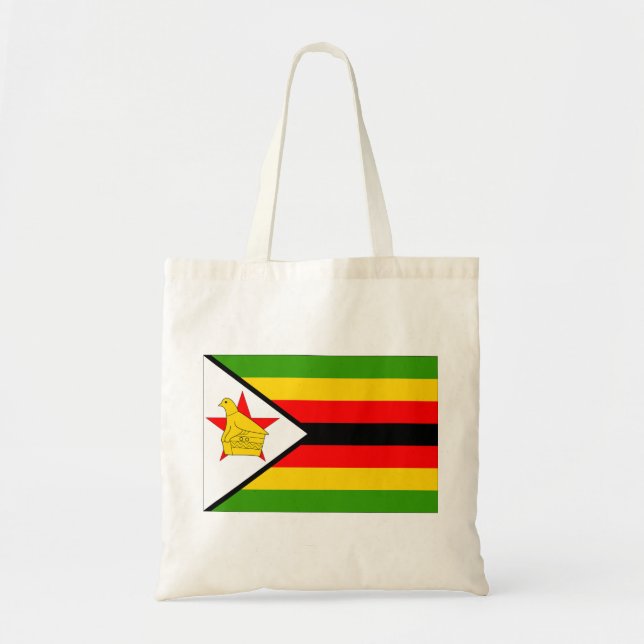 Zimbabwe flagga tygkasse (Framsidan)