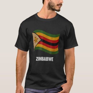Zimbabwe Flagga Vintage Zimbabwe Pride T Shirt