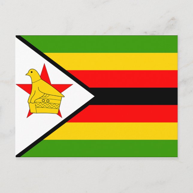 Zimbabwe Flagga Vykort (Framsida)