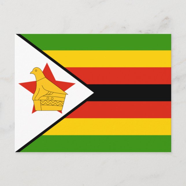 zimbabwe flagga vykort (Framsida)