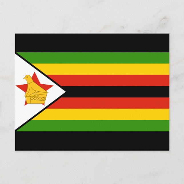 zimbabwe flagga vykort (Framsida)