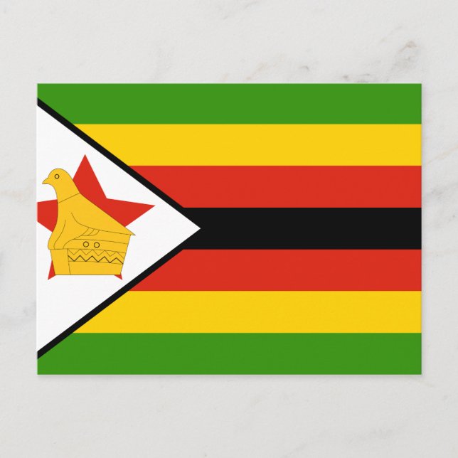 Zimbabwe Flagga Vykort (Framsida)