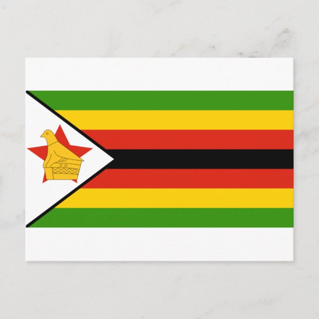 zimbabwe flagga vykort (Framsida)