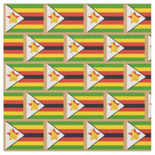 Zimbabwe Flagga & Zimbabwe mode Fabric/Sport Tyg