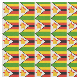 Zimbabwe Flagga & Zimbabwe Trendig Fabric /mode Tyg