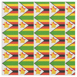 Zimbabwe Flagga & Zimbabwe Trendig Fabric /mode Tyg