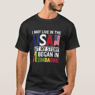 Zimbabwe Flagga Zimbabwe Zimbabwe T Shirt