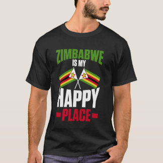 Zimbabwe Flagga Zimbabwe Zimbabwe T Shirt