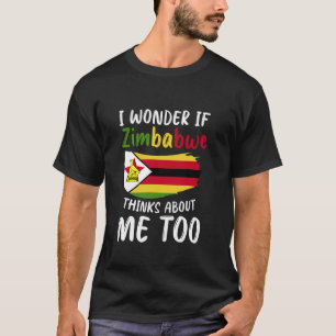Zimbabwe Flagga Zimbabwe Zimbabwe T Shirt