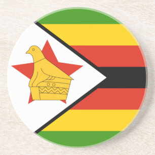 Zimbabwe flaggakustfartyg underlägg sandsten